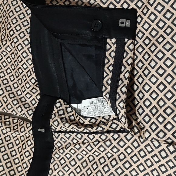 Zara Black and Tan Diamond Pattern Pants Size L - Picture 3 of 5
